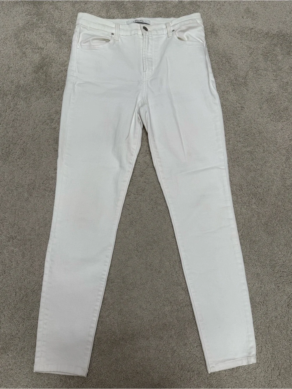 J Brand White Slim Jeans